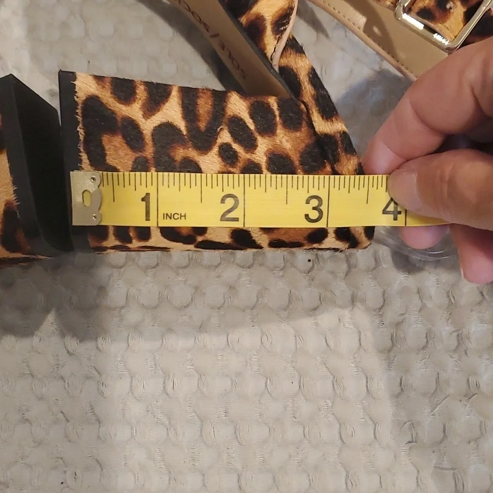 NWOT Sole Society Leopard Block Heel Size 9.5 (#21)